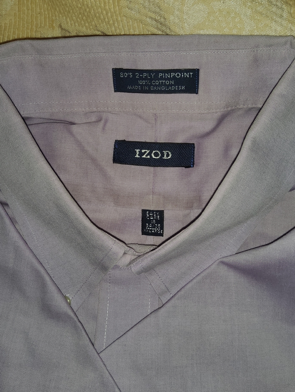 Izod Men’s Lavender Casual Button-Down Shirt